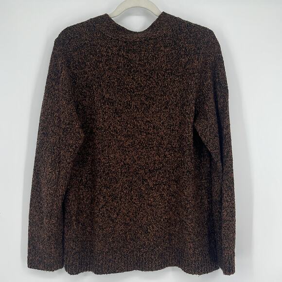 Vintage 90s Grandpa Knit Sweater Toggle Goblin Forest Grunge Brown Black Large - Picture 2 of 8